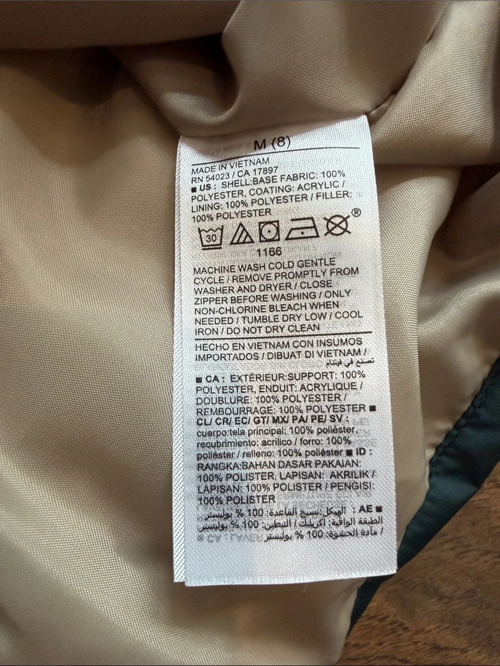 Old Navy zipper front
